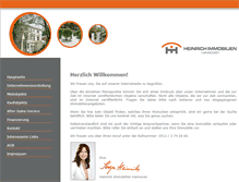 Tablet Screenshot of heinrich-immobilien-hannover.de